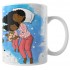 Caneca Felizes São os Dias e Noites com Mamãe - Modelo 06