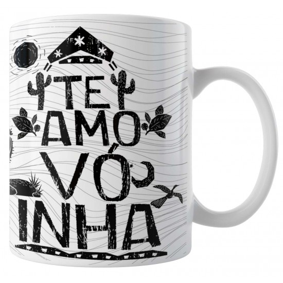 Caneca Amo Meu Nordeste - Te Amo Vóinha