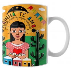 Caneca Amo Meu Nordeste - Mainha te Amo