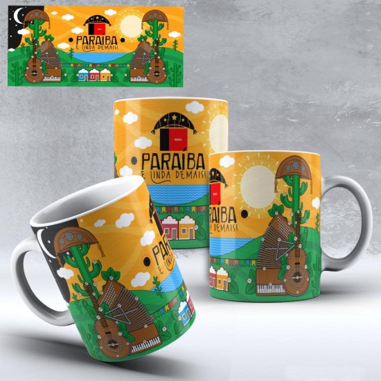 Caneca Amo Meu Nordeste - Paraíba é Lindo Demais