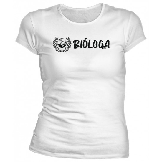 Camiseta Universitária Bióloga - Modelo 04