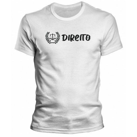 Camiseta Universitária Direito - Modelo 10